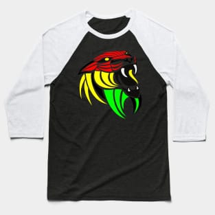 Tribal Reggae Lion Baseball T-Shirt